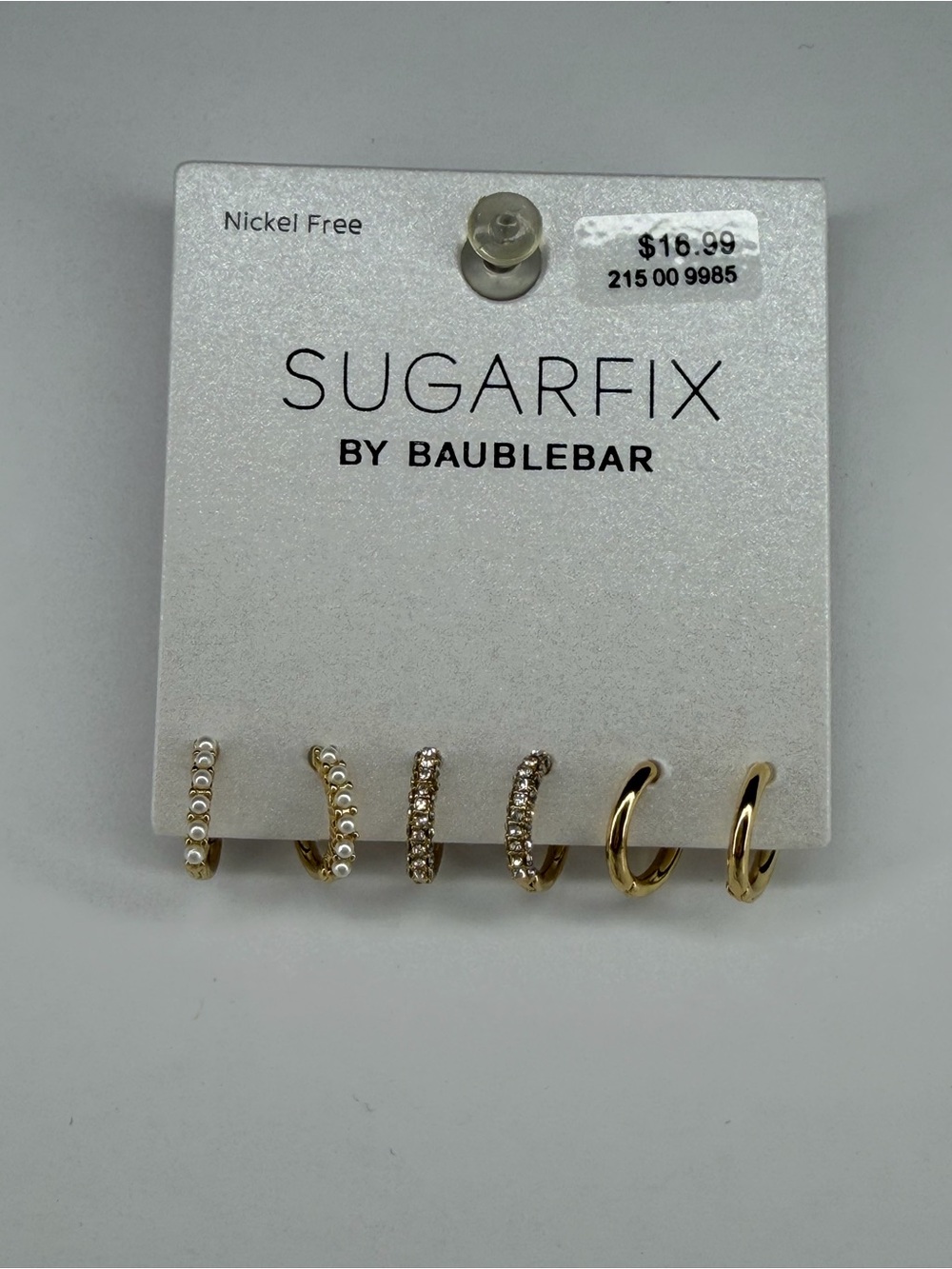 Sugarfix by baublebar Gold Huggie Earring Set lot of 21 NWT reseller lot